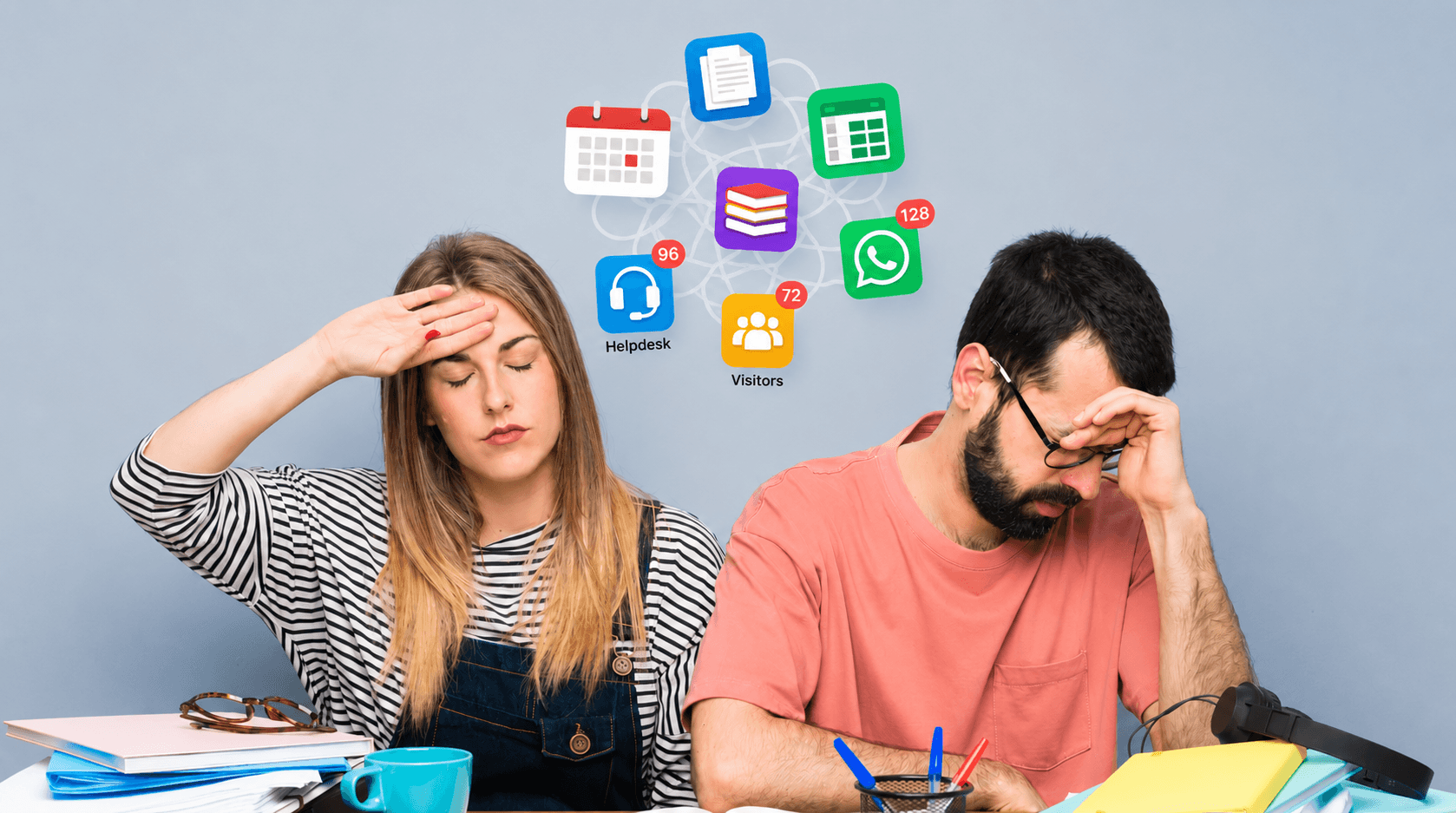 Scattered tools, overloaded team